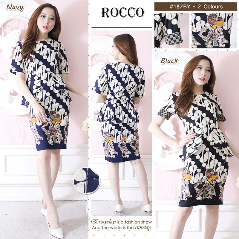 ROCCO STANDAR - DRESS Batik Modern GAUN Batik Baju Cheongsam Murah