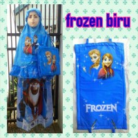 Mukena Frozen Biru dan Pink size L sarungbalita