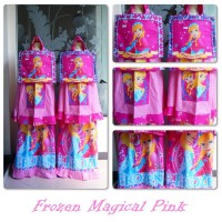MUKENA ANAK FROZEN MAGIC PINK S