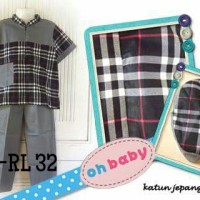 KOKO BAJU MUSLIM ANAK KATUN JEPANG CUTETRIK OHBABY 3-7 TH RL 32