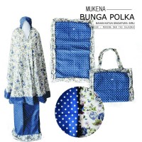 mukena anak bunga polka XS