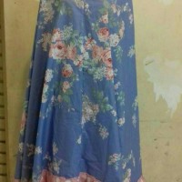 mukena katun jepang bella rosa biru RH