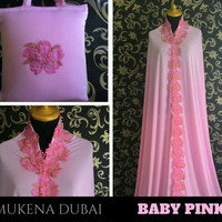 Jual Mukena Cantik Mewah Elegan Murah Warna Baby Pink