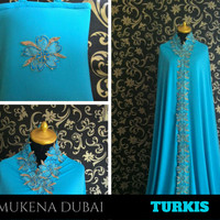 Mukena Cantik Mewah Elegan Murah Warna Turkis