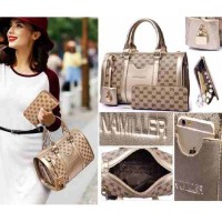Jual 96982 tas hobo silinder tabung barrel hand bag gucci guess dompet gaul Murah