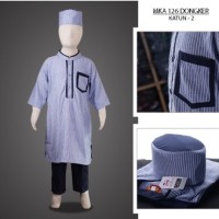 MKA126Dongker(11-13tahun) baju koko anak laki eksklusif
