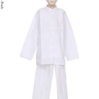 Baju Koko setelan anak tanggung warna putih