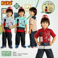KP 471 Size 3 baju koko anak Pusat grosir busana muslim keke original