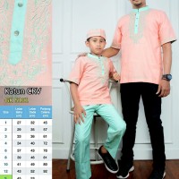 5101 Baju Koko Ayah dan Anak pria, pasangan, couple, bordir