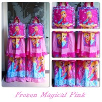 Mukena Anak Karakter Frozen Magical Pink Size S