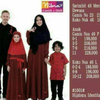 Koko Anak Nibras NSA 46 / Merah / Putih/ Size 0 - 4 / Usia 2 - 5 Tahun
