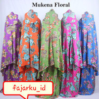 MUKENA FLORAL / MUKENA DEWASA JUMBO / MOTIF BUNGA