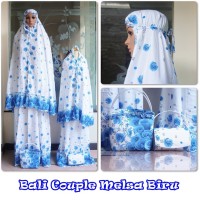 MUKENA COUPLE BALI MELSA BIRU (IBU+ANAK)