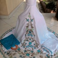 MUKENA TERBARU EXCLUSIVE ABU DABHI FLOWER STYLE DEWASA