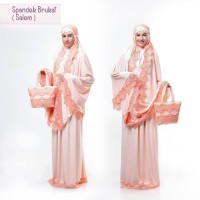 PMM - Mukena Dewasa Spandek Brukat Salem Telekung Jersey Model Terbaru