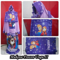 Mukena Anak Motif frozen 02 ungu XS/ Desain Menarik/ Merk