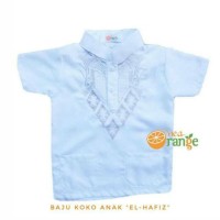 BAJU KOKO ANAK NEA ORANGE LENGAN PENDEK (TANPA SARUNG) USIA 3-5 TAHUN