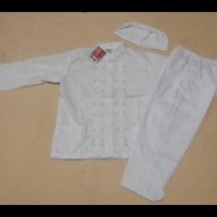 Diskon! Baju Muslim |Baju Koko Anak Laki Laki Warna Putih 4, 5 Tahun