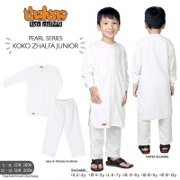SUPER LARIS Baju Stelan Anak Putih Polos - Baju Koko Anak Putih Polos