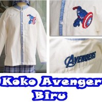 Baju koko sarung anak SD size M (5-6 thn) karakter CARS MERAH