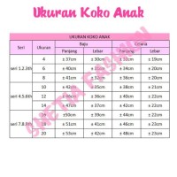 koko anak baju setelan muslim islami grosir 3p motif BORDIR 7-8-9th