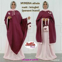 mukena Attala Free tas parasut Kusut setelan Dewasa