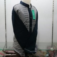 Jual Baju Koko Anak Muslim Lengan Panjang Abu Biru Tanah Abang LKT 0 T