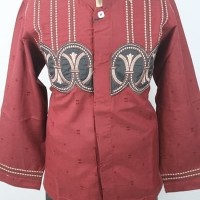 Jual Baju koko Anak Warna Merah Nyaman Dipakai Tidak Luntur