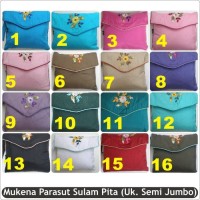 mukenah murah Mukena travel parasut super | sulam pita & renda polos