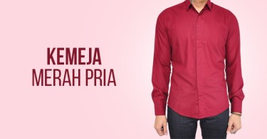 Jual Kemeja  Merah Pria  Tokopedia