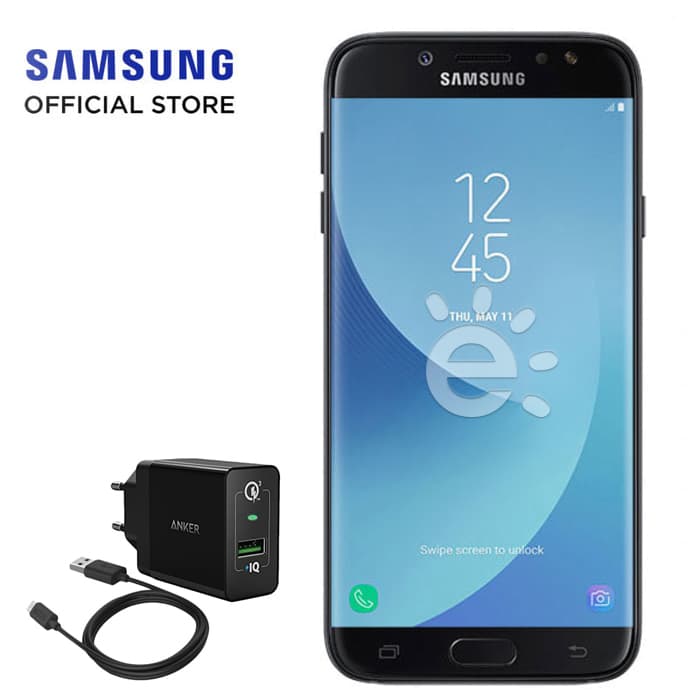 Samsung Galaxy J7 Pro Black Free Anker PowerPort