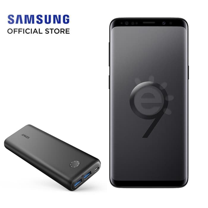 Samsung Galaxy S9 Black Free PowerBank Anker 20000 mAh