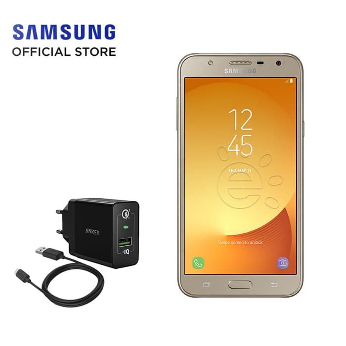 Samsung Galaxy J7 Core Gold Bonus Anker PowerPort